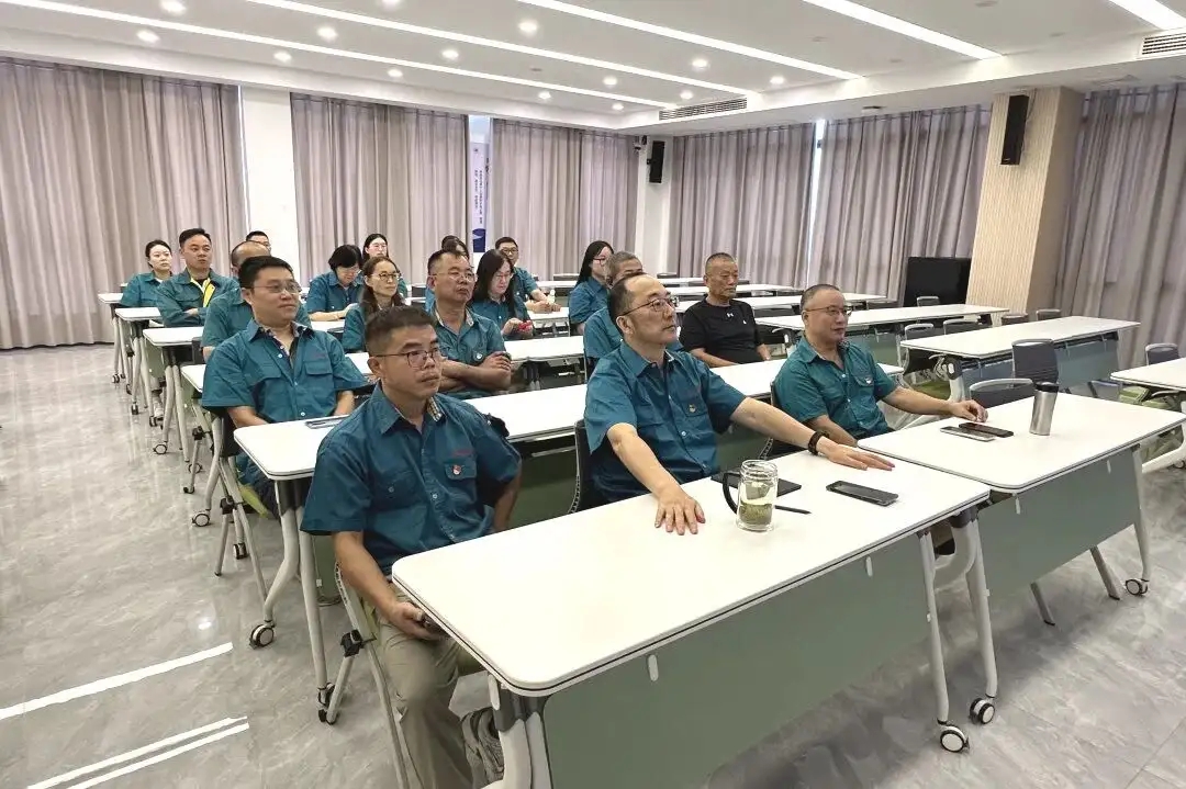 Gi-organisar ni Changshu Polyester Party sa pagtan-aw sa pagtan-aw sa live broadcast sa Septyembre 3rd Militar Parade